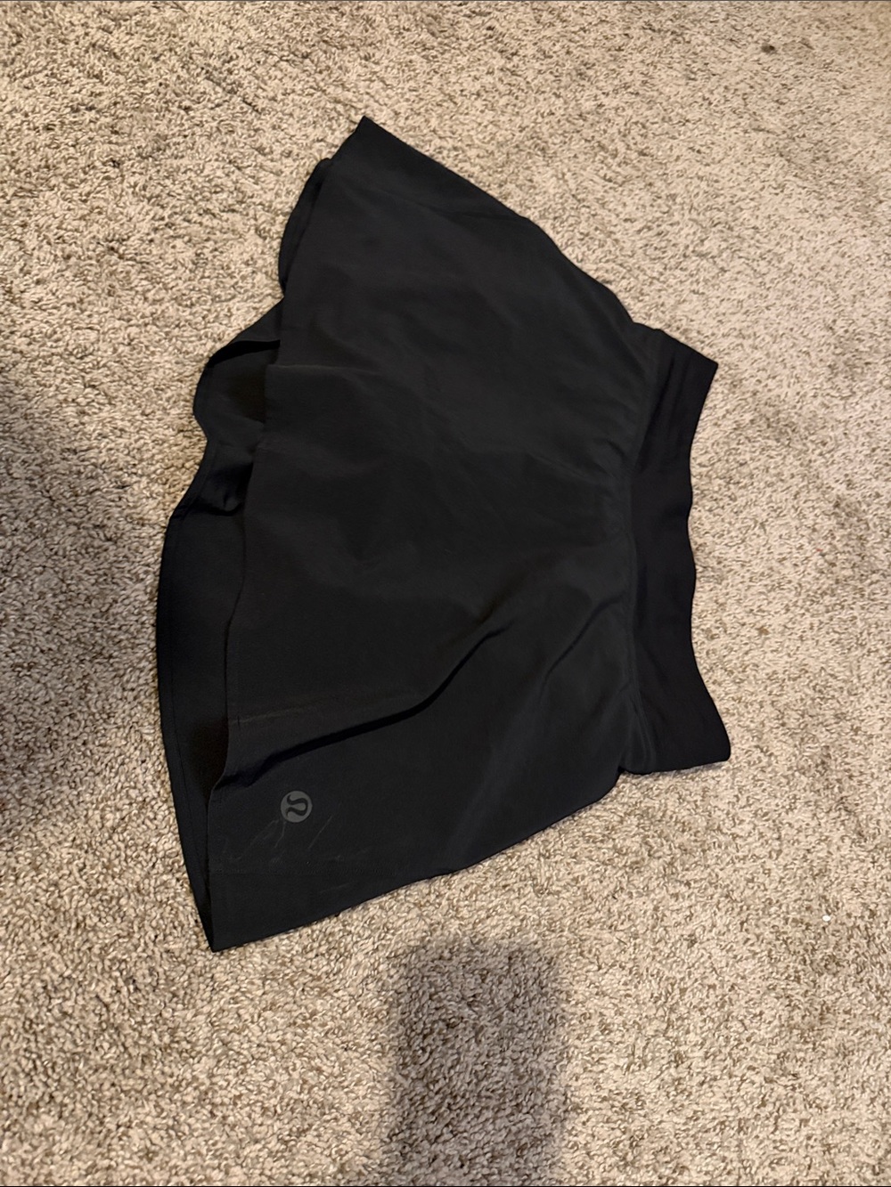 lululemon athletica Black Athletic Skort with Inner Liner